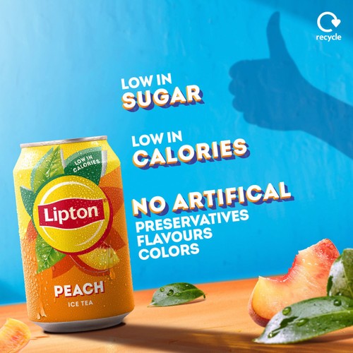Lipton Ice Tea Peach Cans thumbnail 2