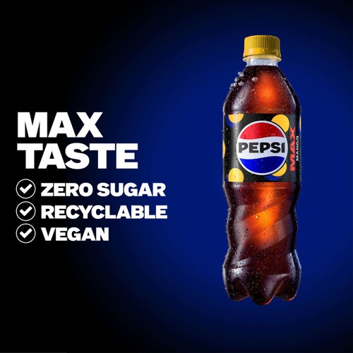 Pepsi Max Mango No Sugar Cola Bottle thumbnail 2