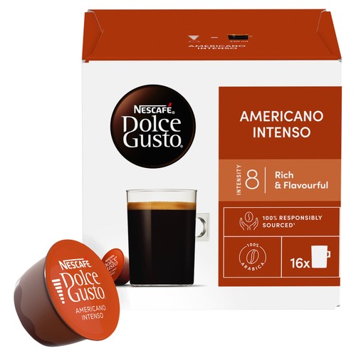 Nescafe Dolce Gusto Americano Intenso Coffee 16 Pods thumbnail 2