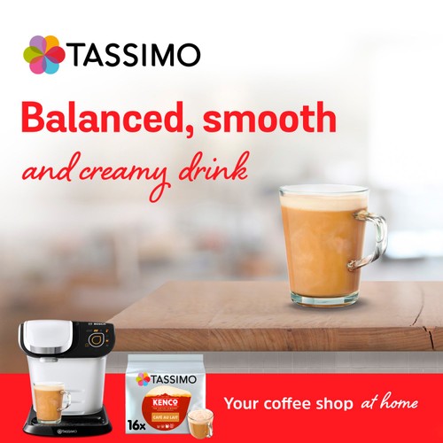 Tassimo Kenco Cafe Au Lait 16 Coffee Pods thumbnail 2