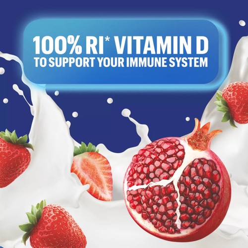 Actimel Triple Action 100% Vitamin D Strawberry & Pomegranate Yoghurt Drink thumbnail 3