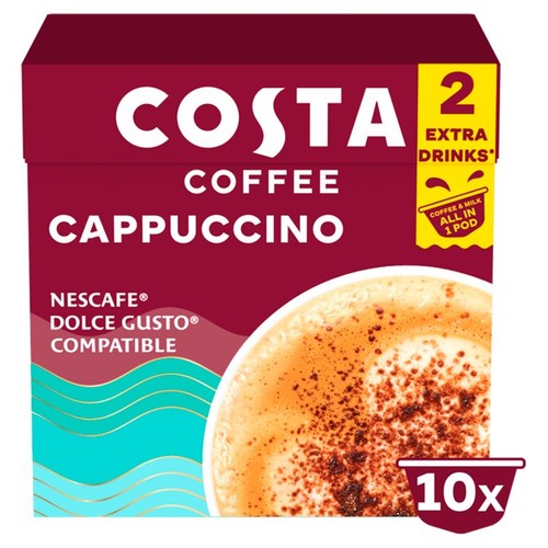 Costa Nescafe Dolce Gusto Compatible One Pod Cappuccino