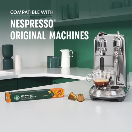 Starbucks by Nespresso Smooth Caramel Flavoured Coffee Pods x10 thumbnail 5