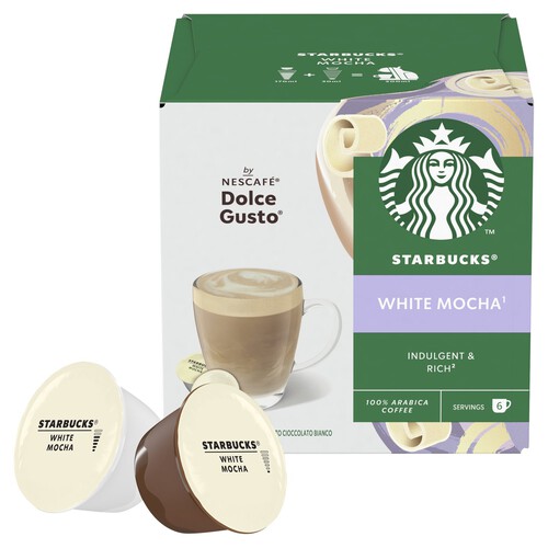 Starbucks Dolce Gusto Mocha White Mocha 12 Capsules thumbnail 2