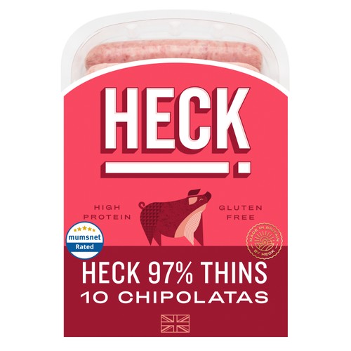Heck 10 Pork Chipolatas 