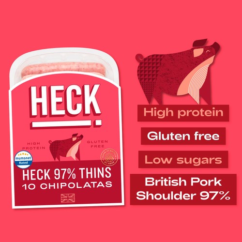 Heck 10 Pork Chipolatas  thumbnail 4