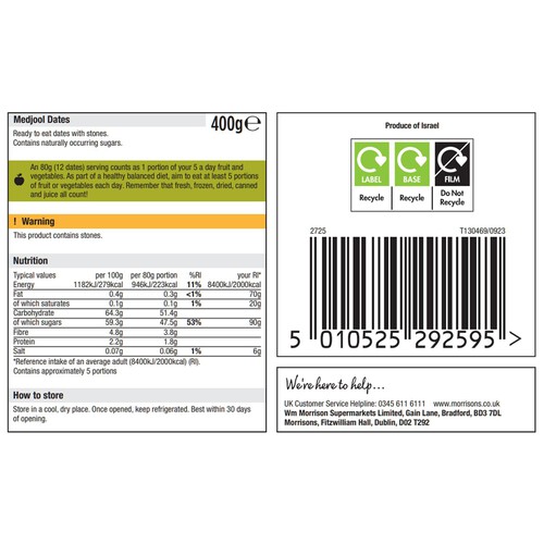 Morrisons The Best Medjool Dates thumbnail 2