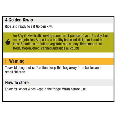 Morrisons The Best Golden Kiwis   4 pack thumbnail 2