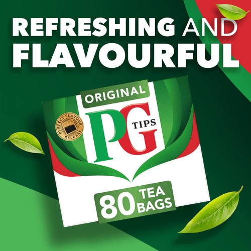 PG Tips Original 80 Tea Bags thumbnail 3