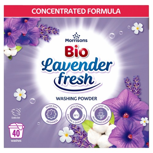 Morrisons Bio Lavender Laundry Powder 40 Washes