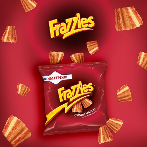 Smiths Frazzles Crispy Bacon Sharing Snacks Crisps thumbnail 2