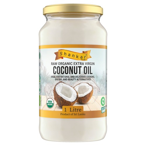 Shankar Raw Organic Extra Virgin Coconut Oil 1L