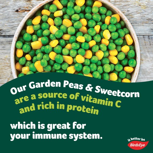 Birds Eye Garden Peas & Sweetcorn 640g thumbnail 2