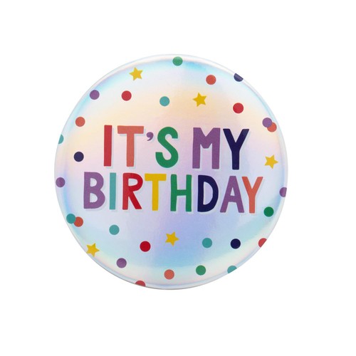 Nutmeg It's My Birthday Badge Unisex thumbnail 2