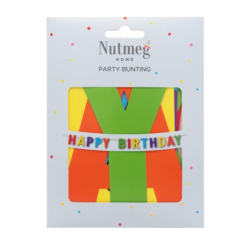Nutmeg Happy Birthday Letter Bunting thumbnail 2