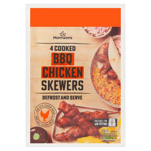 Morrisons BBQ Chicken Skewers 340g