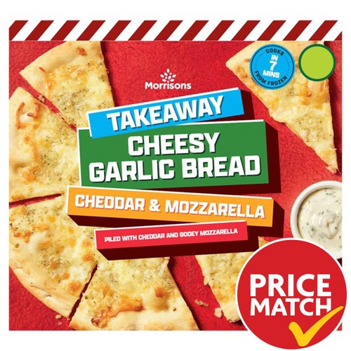 Morrisons Takeaway Garlic Bread With Cheese Pizza