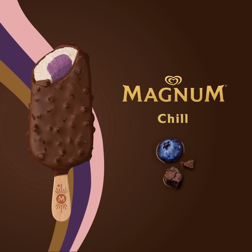 Magnum Chill Blueberry Cookie Vegan Ice Cream Sticks thumbnail 3