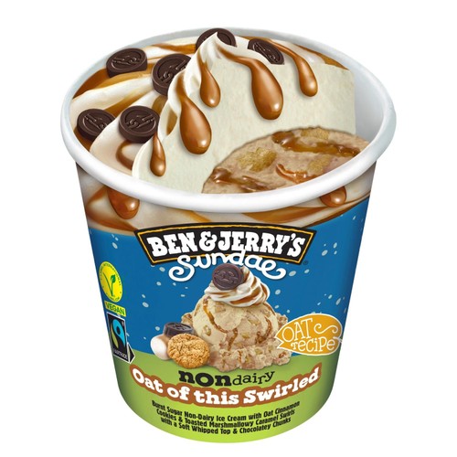Ben & Jerry's Sundae Oat Of This Swirled Vegan Ice Cream Tub 427ml thumbnail 2