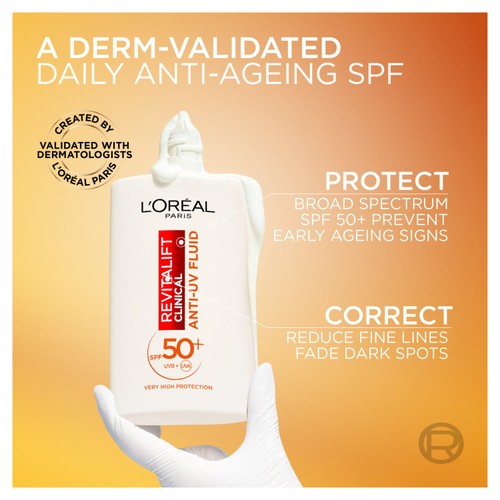 L'Oreal Revitalift Clinical Anti-UV Fluid 50ml thumbnail 2