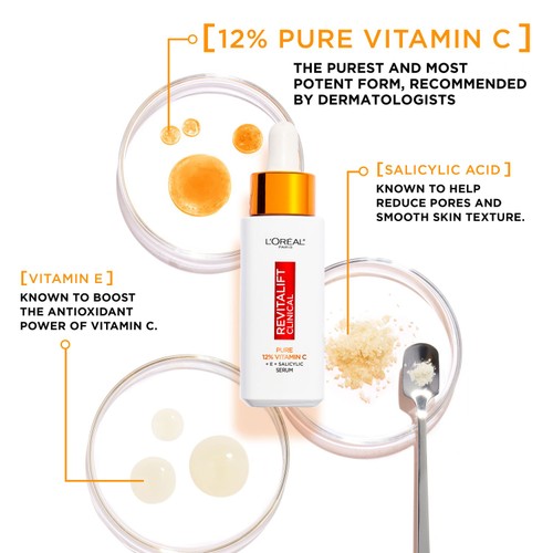 L'Oreal Revitalift Clinical Pure 12% Vitamin C Serum 30ml thumbnail 3