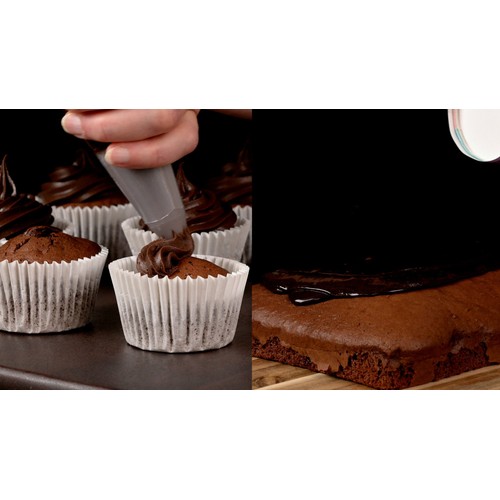Mr Kipling Signature Baking Chocolate Fudge Fill & Glaze Cake Icing 400g thumbnail 4
