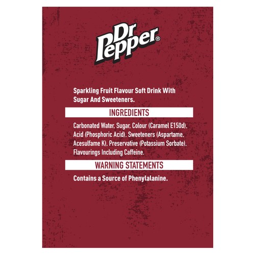 Dr Pepper 24 x 330ml thumbnail 2