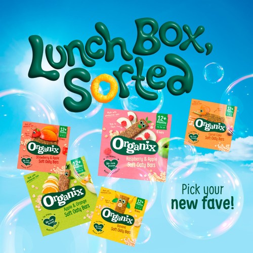 Organix Raspberry & Apple Soft Oaty Bars thumbnail 3