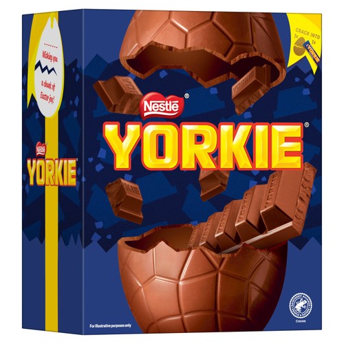 Yorkie Milk Chocolate Easter Egg 196g thumbnail 2