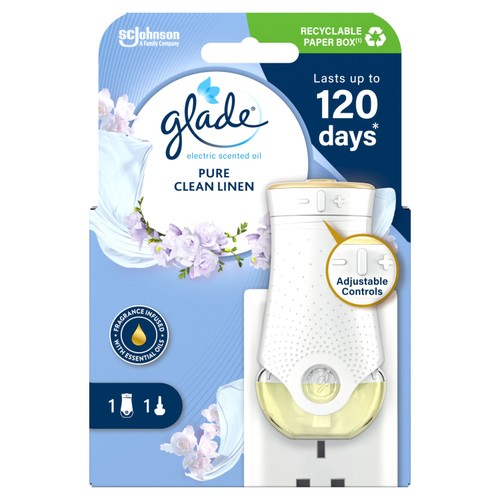 Glade Plug Ins Scented Oil Holder Pure Clean Linen thumbnail 2