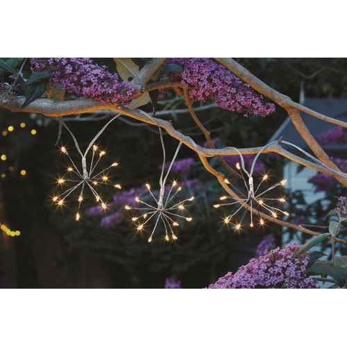Nutmeg 10 Starburst Solar String Lights
