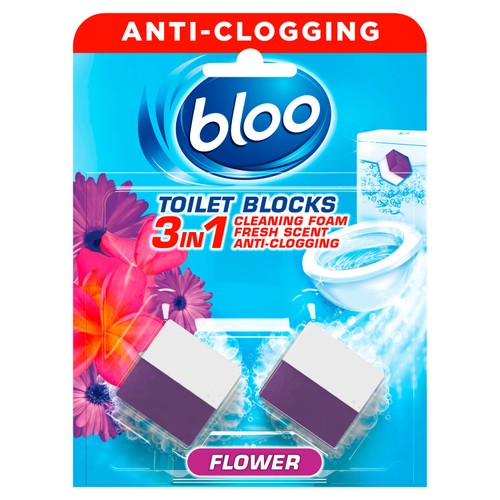 Bloo Incistern Toilet Block Flowers 2 x 50g