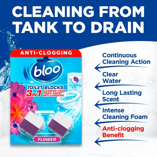 Bloo Incistern Toilet Block Flowers 2 x 50g thumbnail 2