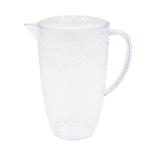 Nutmeg Textured Clear Jug With Lid