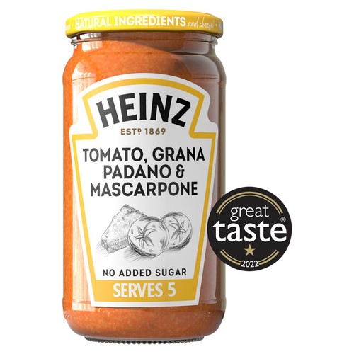Heinz Tomato Mascarpone & Grana Padano Pasta Sauce