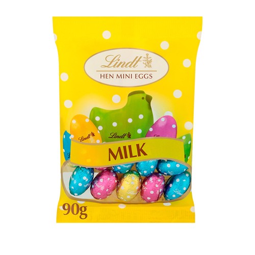 Lindt Hen Easter Milk Chocolate Mini Eggs Bag 90g thumbnail 2
