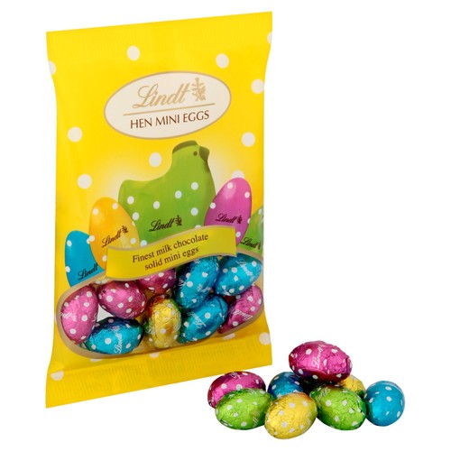 Lindt Hen Easter Milk Chocolate Mini Eggs Bag 90g thumbnail 3