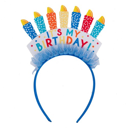 Nutmeg It's My Birthday Headband Blue thumbnail 2