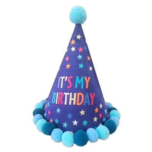 Nutmeg Happy Birthday Hat Blue