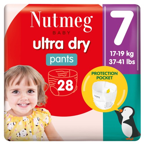Nutmeg Ultra Dry Pants Size 7 x 28 Pack