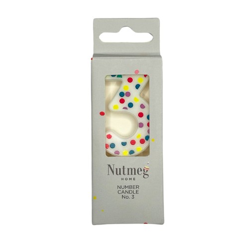 Nutmeg Spot Number Candle No.3