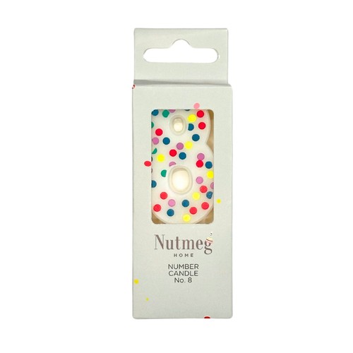 Nutmeg Spot Number Candle No.8