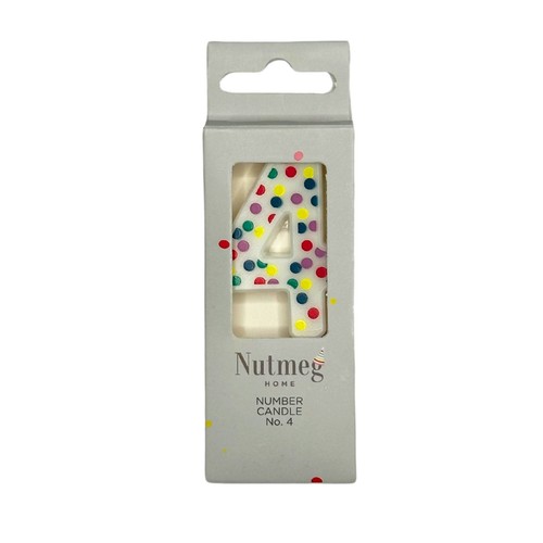 Nutmeg Spot Number Candle No.4