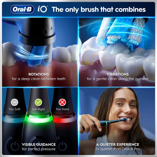 Oral-B Io Series 6 Ultimate Clean Electric Toothbrush Black thumbnail 3