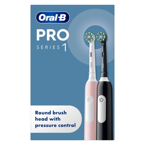Oral B Pro 1 Cross Action Electric Toothbrush Twin Pack