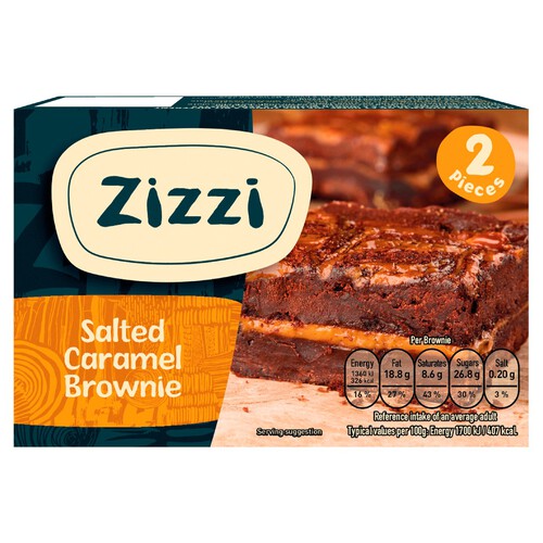 Zizzi Salted Caramel Brownie 2 x 80g