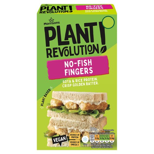 Morrisons Plant Revolution No-Fish Fingers 200g