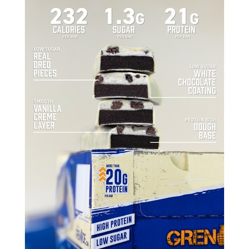 Grenade Protein Bars Oreo White thumbnail 5