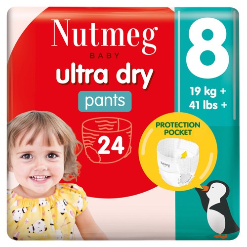 Nutmeg Ultra Dry Pants Size 8 x 24 Pack