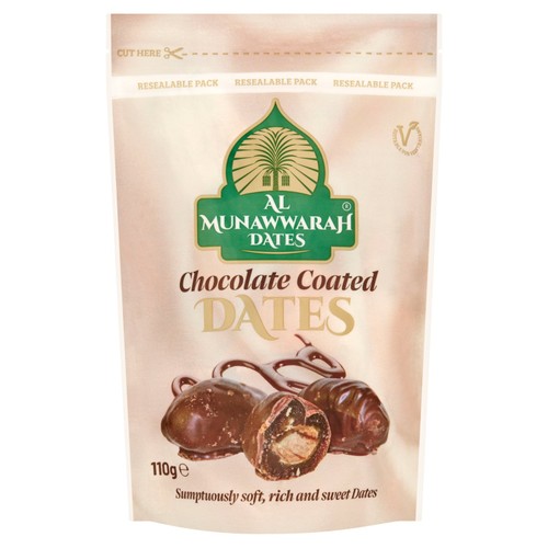 Al Munnawarah Chocolate Coated Dates Bag 110g